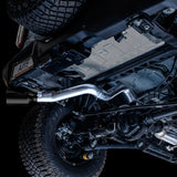 AWE Tuning 0FG Single Rear Exit Exhaust with BashGuard and 5-Inch Diamond Black Tip | 2021+ Ford Bronco