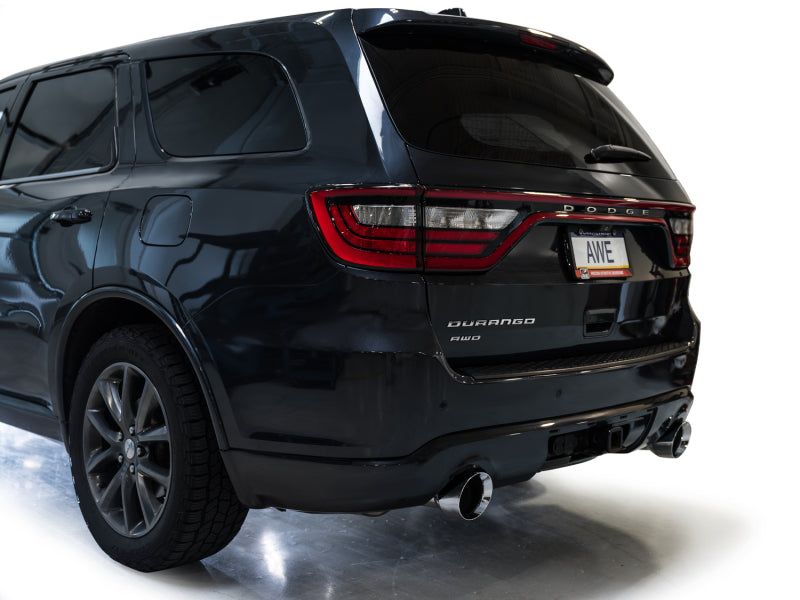 Échappement AWE Tuning 11-24 Dodge Durango 5.7L Track Edition avec embouts chromés argentés