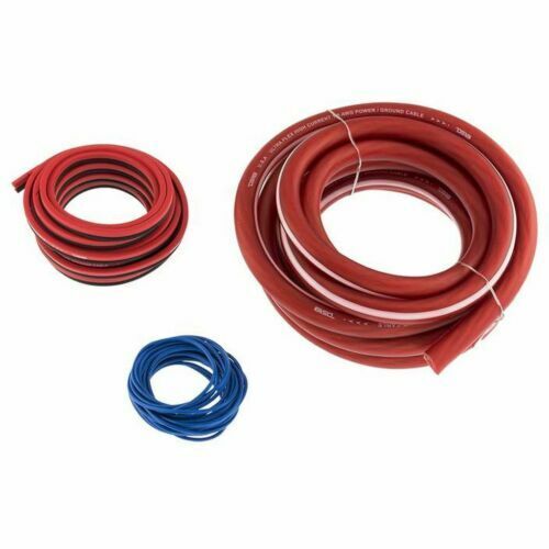 DS18 0 Gauge Complete Amplifier Wiring Kit w/ANL Fuse Holder & (1) MANL 250A