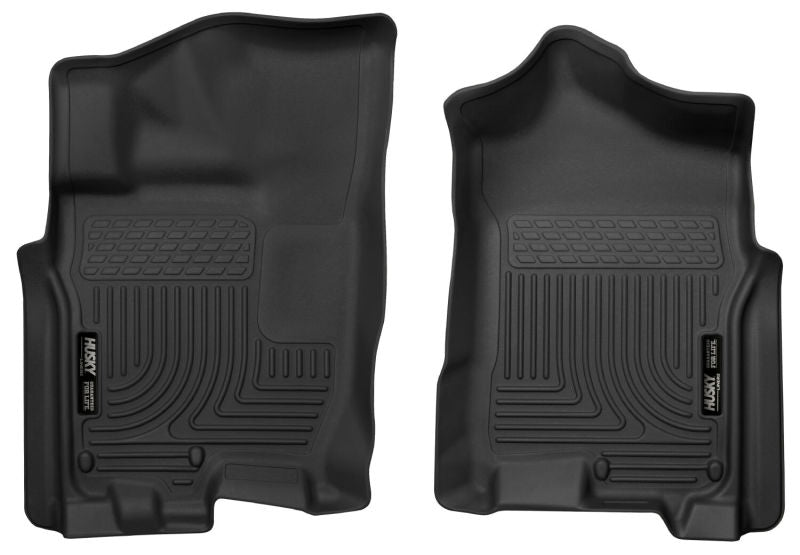 Ensemble de revêtements de sol avant Husky Liners 17-24 Nissan Titan Crew Cab/16-24 Titan XD Crew Cab X-Act, noir