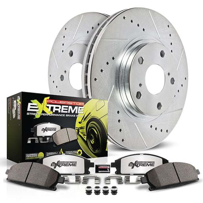 Power Stop 21-23 Ford Mustang Mach-E Front Z26 Street Brake Kit