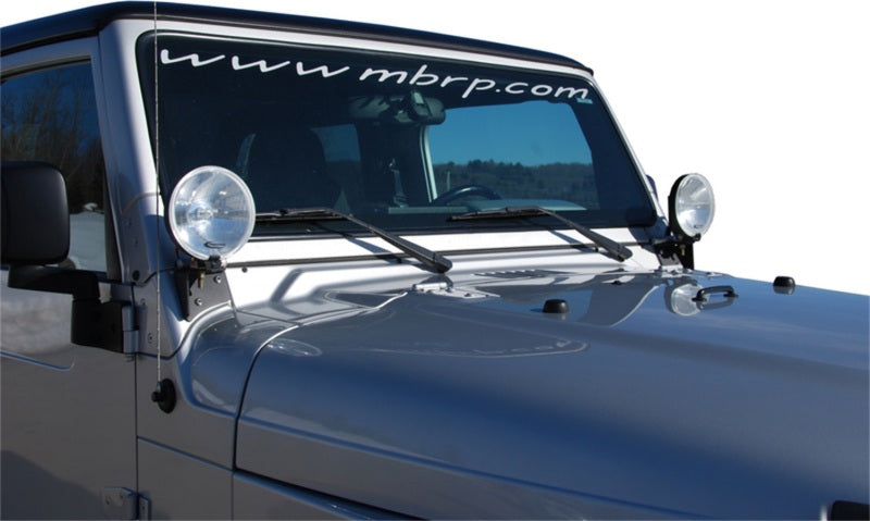 Support de feu de pare-brise MBRP 97-06 Jeep Wrangler TJ