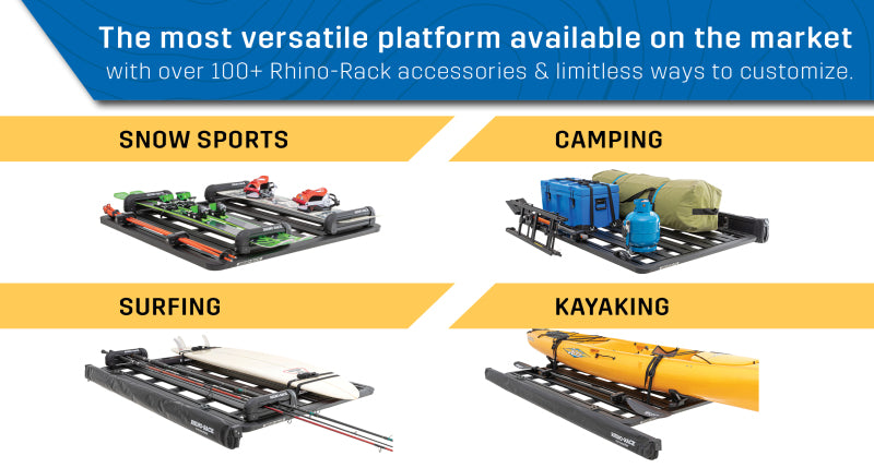 Plateforme Pioneer Rhino Rack non assemblée avec kit de pieds 2500