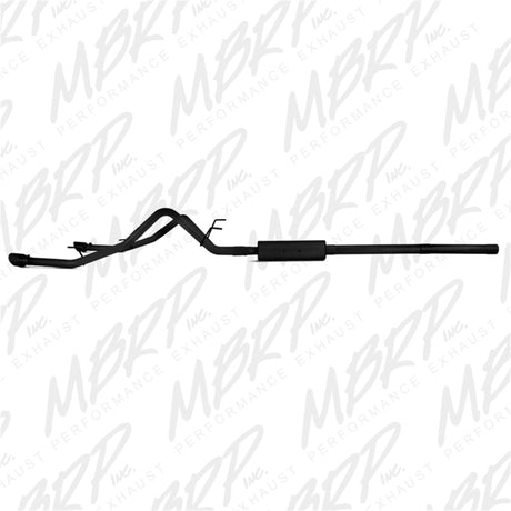 MBRP 09-14 Dodge Ram 1500 5,7 L Cat-Back Dual Split Rear (pare-chocs d'origine) AL - Noir