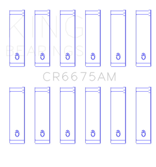 King Engine Bearings Chrysler 3.3/3.8 V6 (Size +0.25mm) Connecting Rod Bearing Set