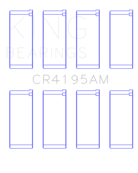 Jeu de roulements de bielle King Engine Bearings Chrysler Neon Ecc/Ecb (taille +0,25 mm)