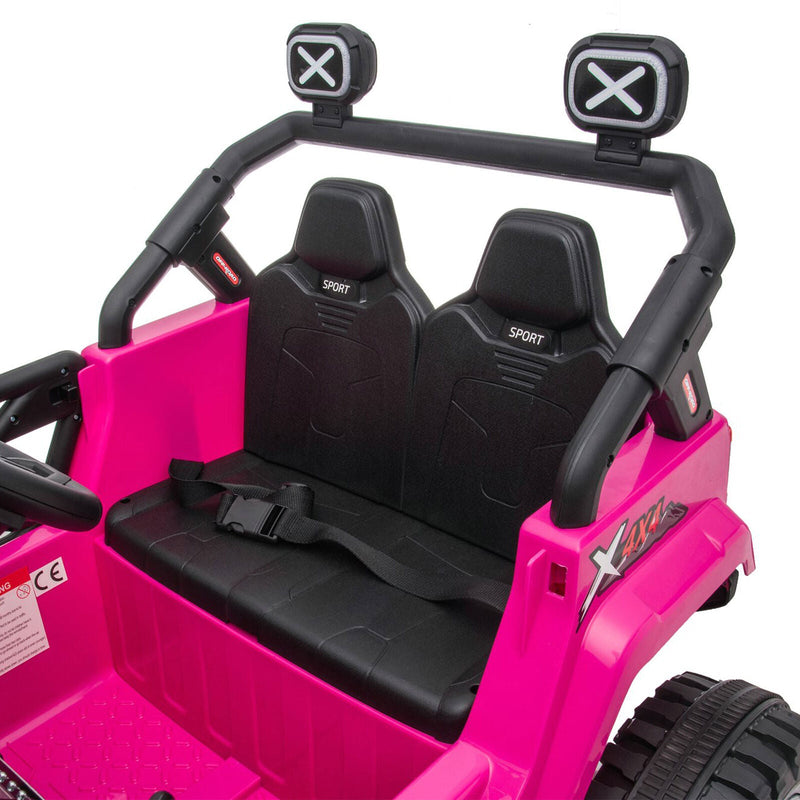 DAKOTT 12V Electric Off Road Ride On Truck with Remote Control for Kids - Pink