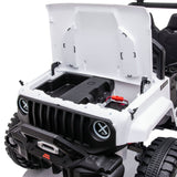 DAKOTT 12V Electric Off Road Ride On Truck with Remote Control for Kids - White