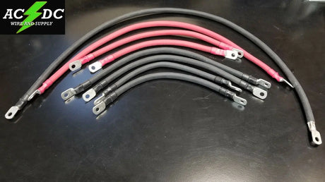 Yamaha G29 YDR Drive Golf Cart #2 Gauge Battery Cable Set 2 AWG upgrade 48v AC DC WIRE AND SUPPLY