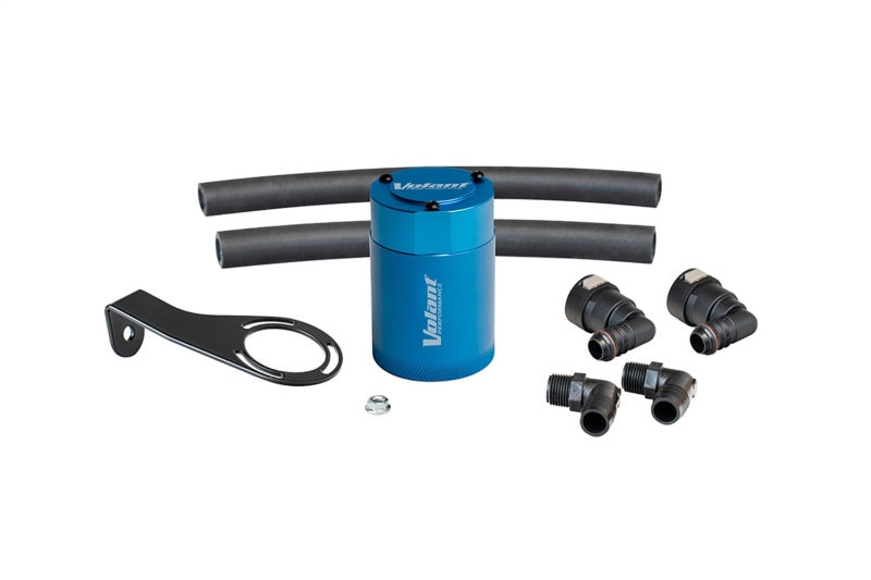 Volant 21-23 Ford Bronco 2.7L Turbo Auto 3oz Récupérateur d'huile en aluminium avec support de montage - Bleu