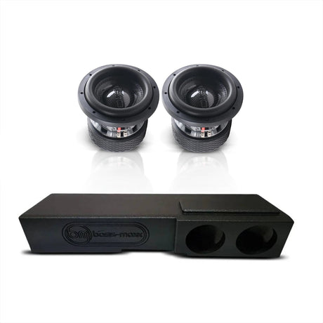 (2) Down4Sound DBz 8" 700W RMS & Chevy Crew Cab 07-18 Dual 8" Subwoofer Box Combo Down4Sound