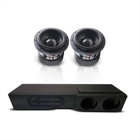 (2) Down4Sound DBz 8" 700W RMS & Chevy Crew Cab 07-18 Dual 8" Subwoofer Box Combo Down4Sound