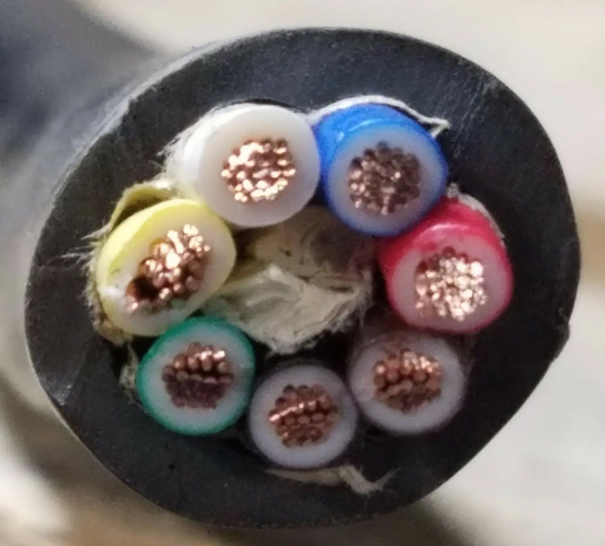 14 Gauge 7 Way Conductor Wire RV Trailer COPPER Cable Camper Harness Plug 14/7 - PER FT ACDC Wire And Supply