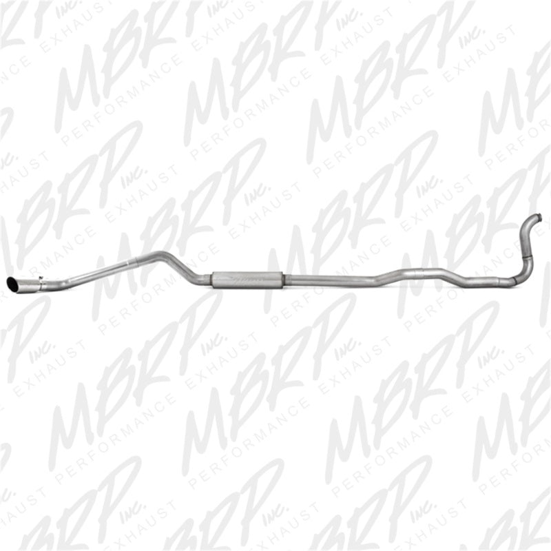 Système d'échappement en aluminium à sortie simple côté turbo arrière MBRP 88-93 Dodge 2500/3500 Cummins 4WD UNIQUEMENT