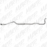 Système d'échappement en aluminium à sortie simple côté turbo arrière MBRP 88-93 Dodge 2500/3500 Cummins 4WD UNIQUEMENT