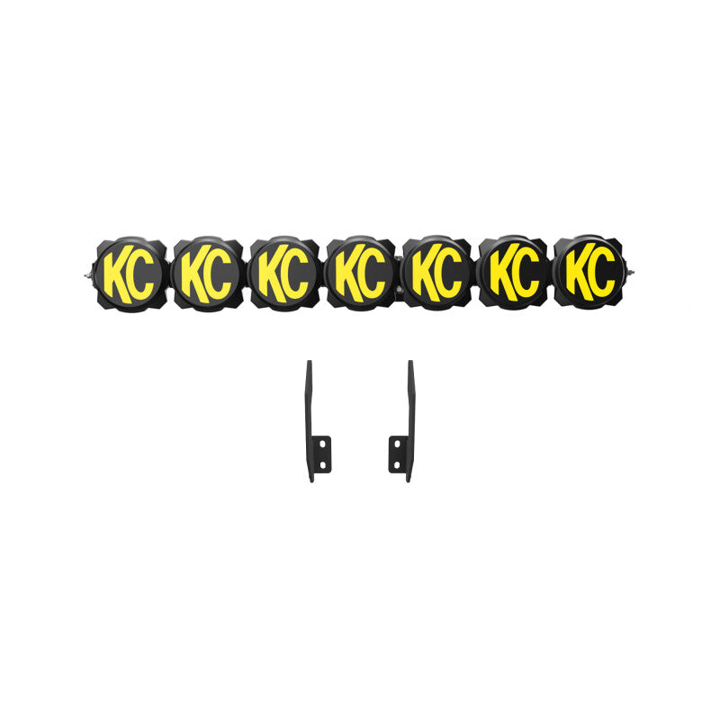 Kit de barre lumineuse à 7 lampes LED Pro6 KC HiLiTES 11-16 Ford Super Duty Gravity - Pare-chocs avant