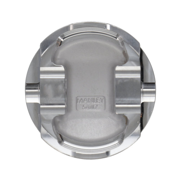 Ensemble de pistons plats Manley 90-94 Eclipse (6 boulons 4G63T) 85,5 mm + 0,5 mm avec alésage 9,0:1 avec segments