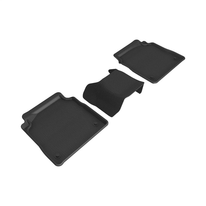 3D MAXpider 18-23 Lexus LS Kagu Black Floor Mats - R2