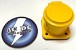 Hubbell HBLNCAY Single Pole Connector, Non-Met Cover, YELLOW Camlock series 16 Hubbell
