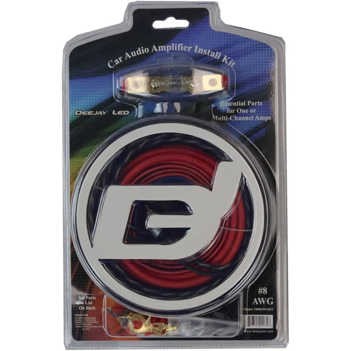 TBH8AWGKIT Deejay LED Auto Amplifier Installation Kit Deejay LED