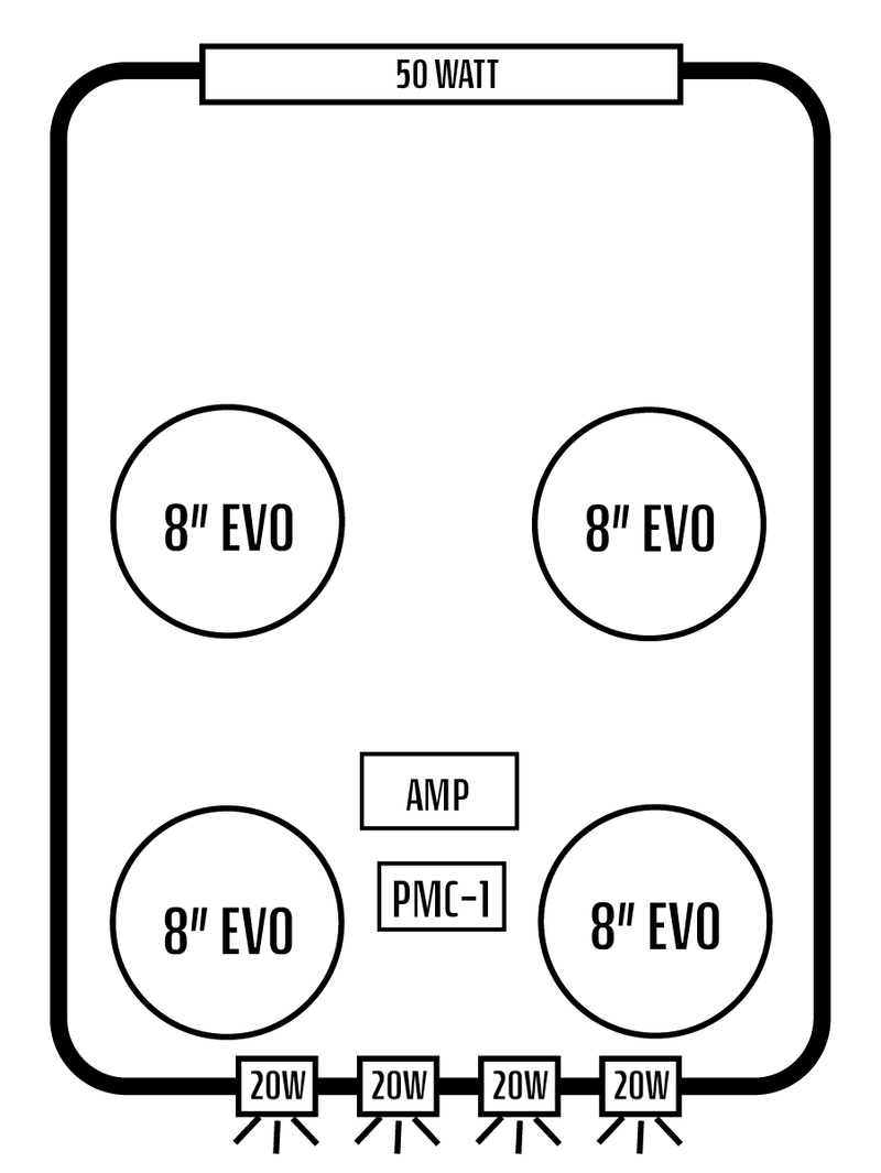 2016-2025 Can-Am Defender MAX HD7-HD10 Limited/Cab Stereo Tops (4-Door)