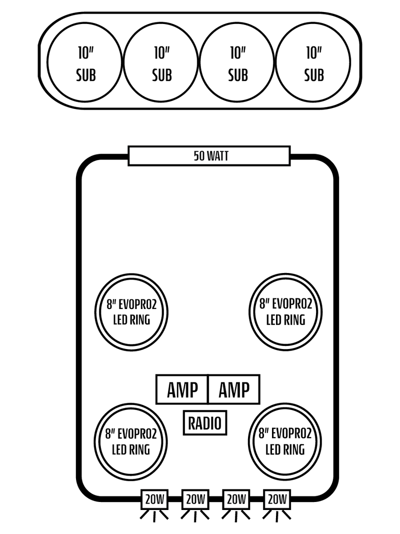 2016+ Can-Am Defender MAX HD7-HD10 Stereo Tops (4-Door)