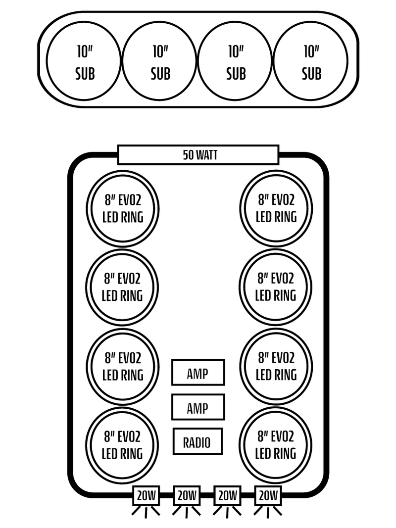 2016-2025 Can-Am Defender MAX HD7-HD10 Limited/Cab Stereo Tops (4-Door)