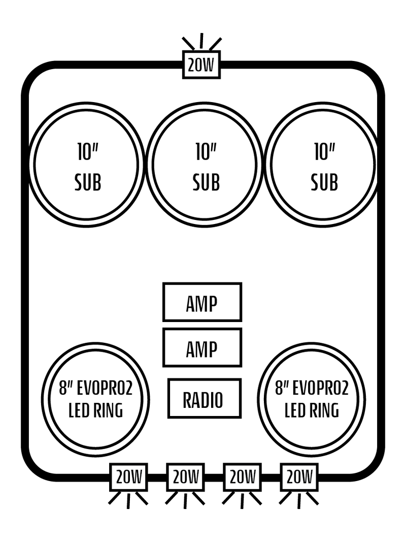 2016-2025 Can-Am Defender HD7-HD10 Limited/Cab Stereo Tops (2-Door)