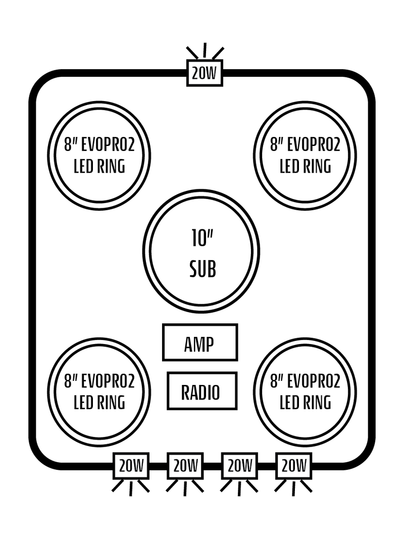 2016+ Can-Am Defender HD7-HD10 Stereo Tops (2-Door)