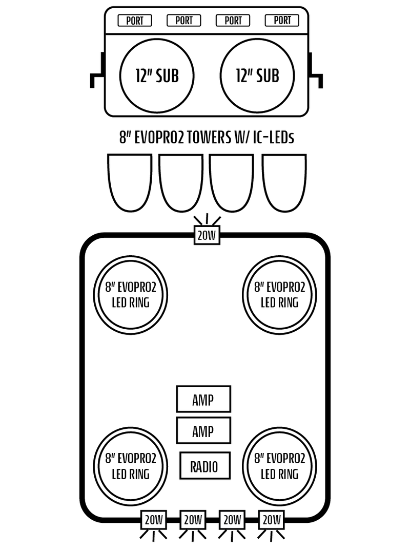 2016+ Can-Am Defender HD7-HD10 Stereo Tops (2-Door)