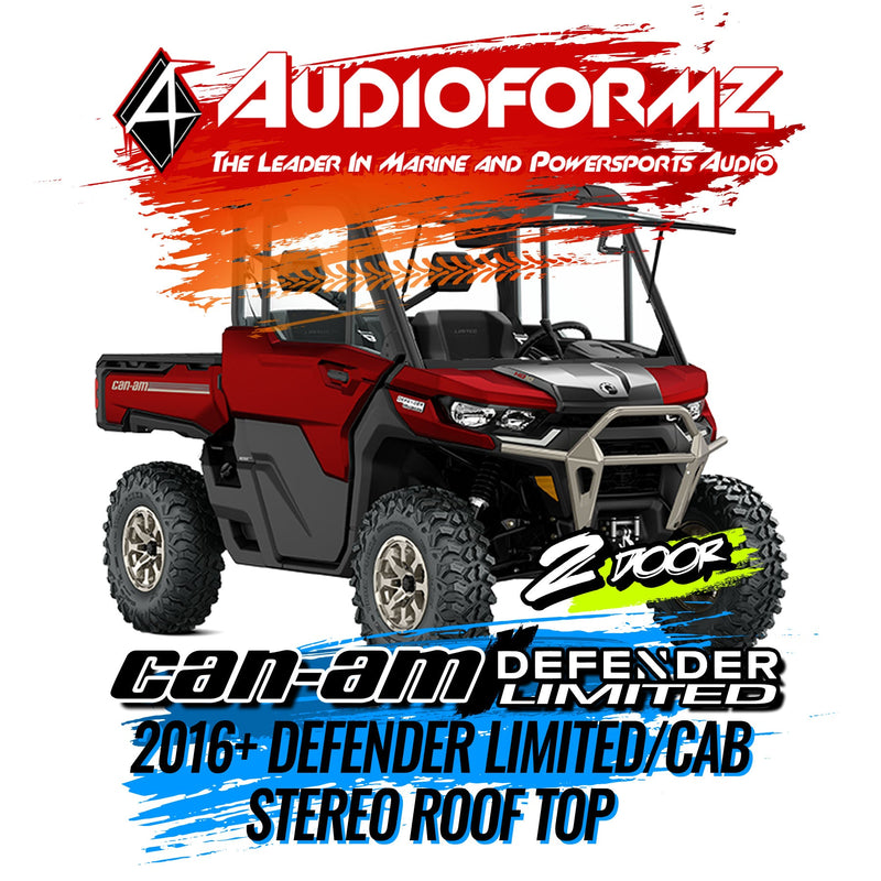 2016-2025 Can-Am Defender HD7-HD10 Limited/Cab Stereo Tops (2-Door)