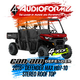 2016+ Can-Am Defender MAX HD7-HD10 Stereo Tops (4-Door)