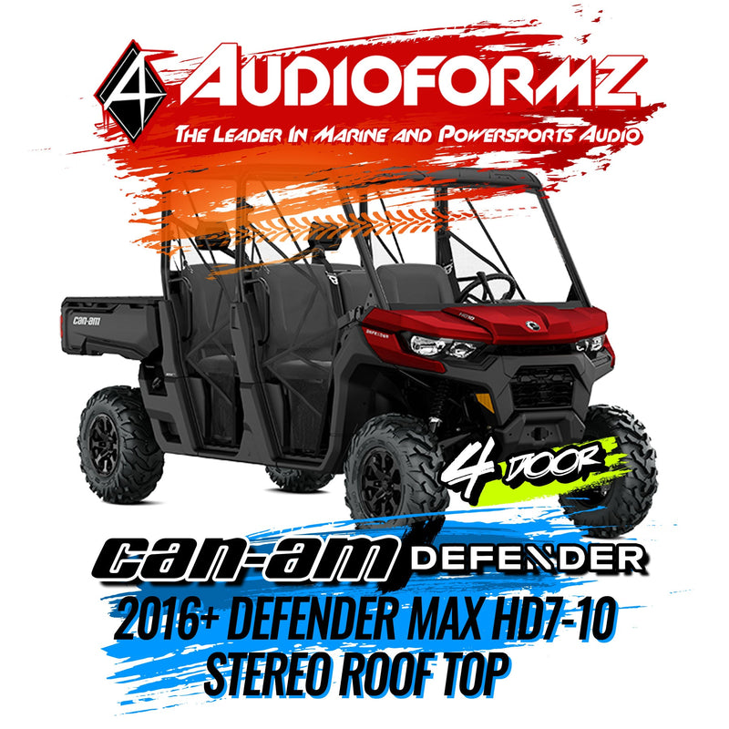2016+ Can-Am Defender MAX HD7-HD10 Stereo Tops (4-Door)