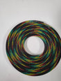 25 FT 1/2" BLACK WITH RED YELLOW GREEN STRIPE PET EXPANDO SLEEVING BRAID AC/DC WIRE AND SUPPLY