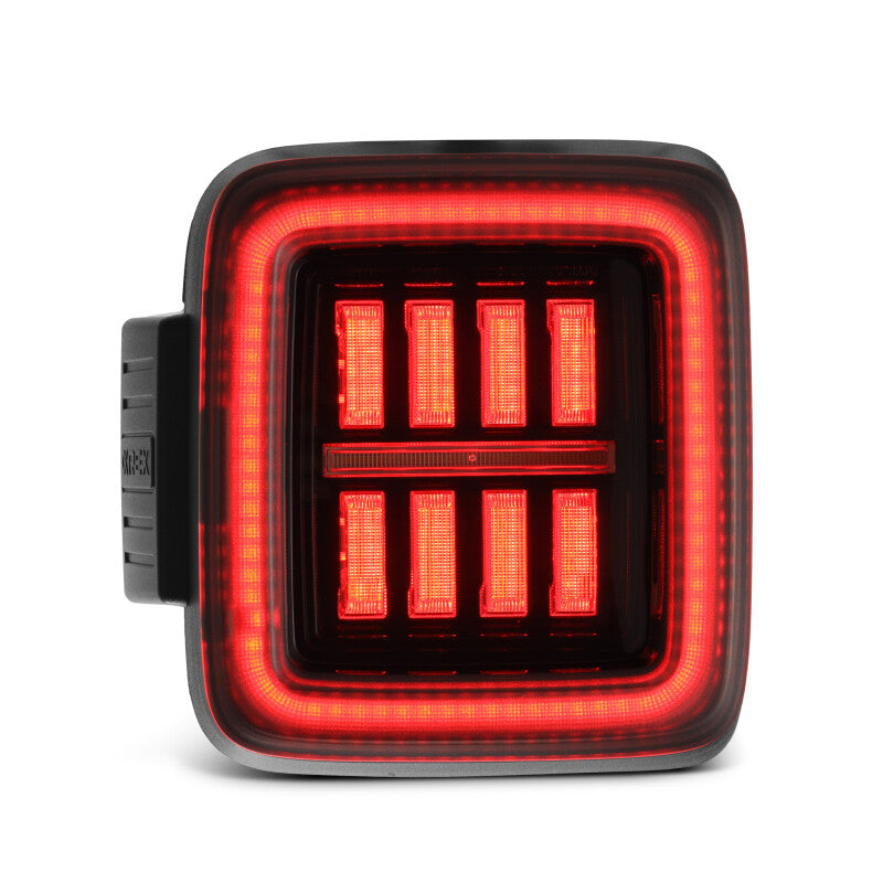 AlphaRex NOVA-Series Prismatic LED Tail Lights Black | '18-Current JL Wrangler / '20-Current JT Gladiator