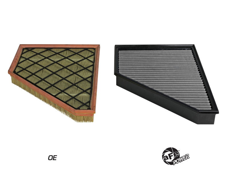 Filtre à air aFe Magnum FLOW Pro DRY S pour GMC Acadia V6 3,6 L 17-23 / Cadillac XT5 V6 3,6 L 17-24