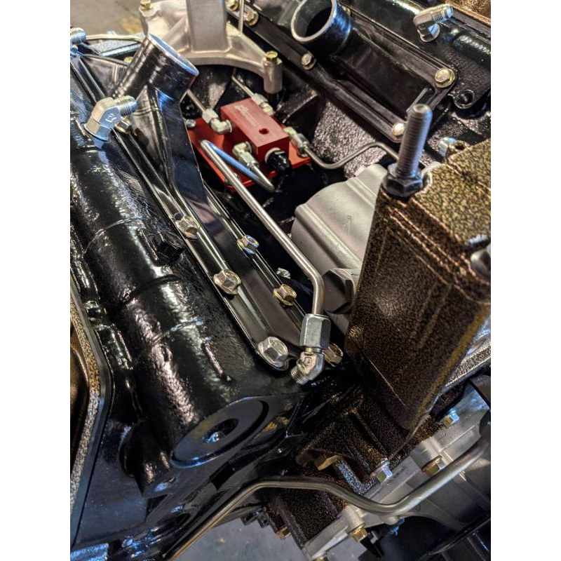 CNC Fabrication 4-Line Feed Valley Mount  Fuel Line Kit - 7.3 Powerstroke (E99)