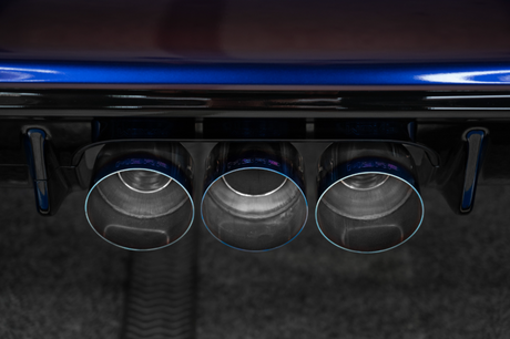 Échappement arrière de catalyseur MBRP 23-24 Honda Civic Type R 2.0L T304 SS 3 pouces Triple sortie centrale avec embouts brûlés