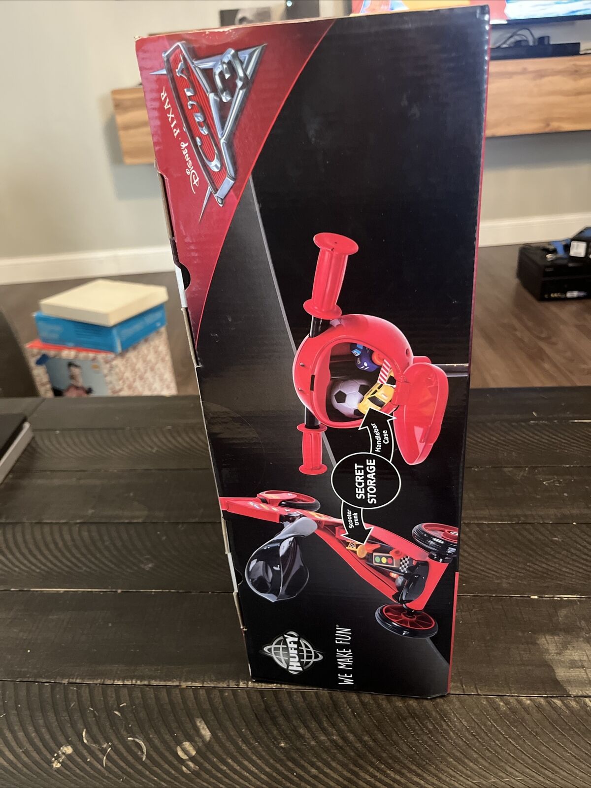 Disney Cars 3 Wheel Battery Operated Scooter with Secret Storage by Huffy