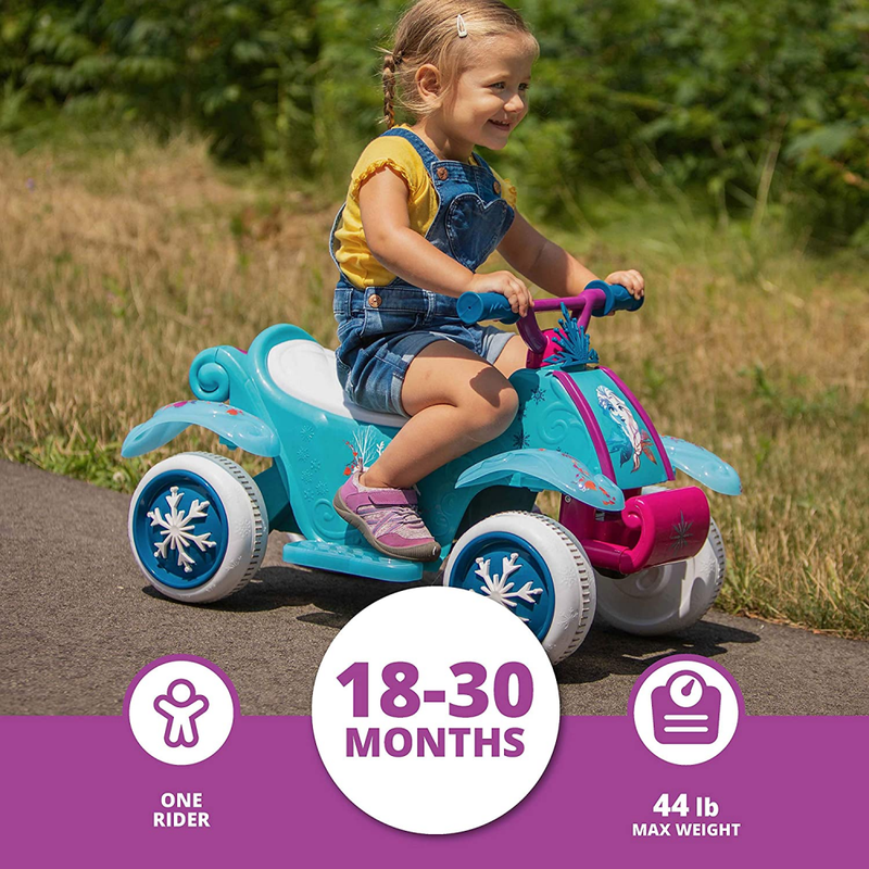 Disney Frozen 2 Electric Quad Ride On Toy for Toddlers, Ages 1.5-3, 6V
