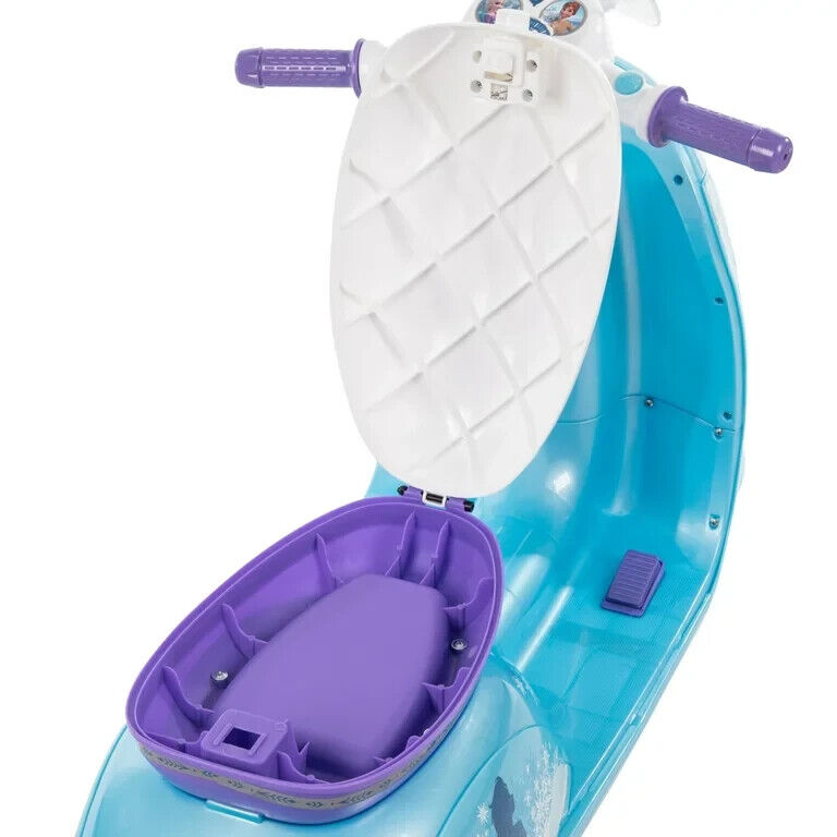 Disney Frozen 6V Euro Scooter Ride-On Battery-Powered Toy by Huffy, Blue