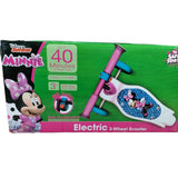 Disney Jr Minnie Mouse Electric 3-Wheel Scooter for Safe and Fun Riding (Ages 3+)