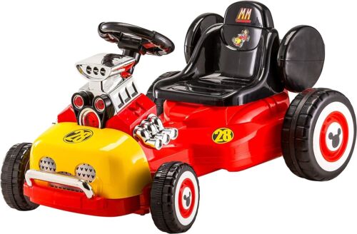 Disney Mickey Roadster Racer Go-Cart Ride On Toy for Kids Ages 3-5, 6 Volt