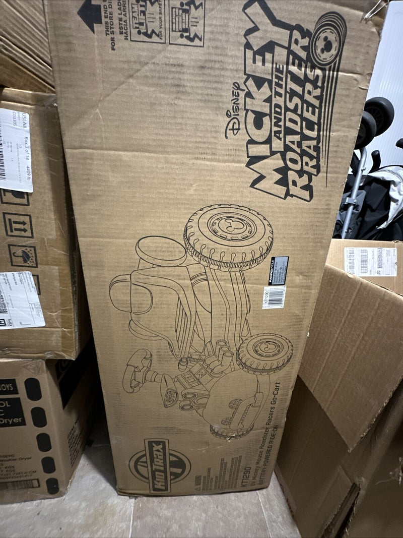 Disney Mickey Roadster Racer Go-Cart Ride On Toy for Kids Ages 3-5, 6 Volt