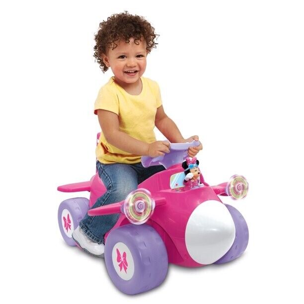 Disney Minnie Mouse 6-Volt Airplane Ride-On for Toddlers