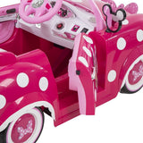 Disney Minnie Mouse Convertible 6-Volt Electric Ride-On Car for Young Fans