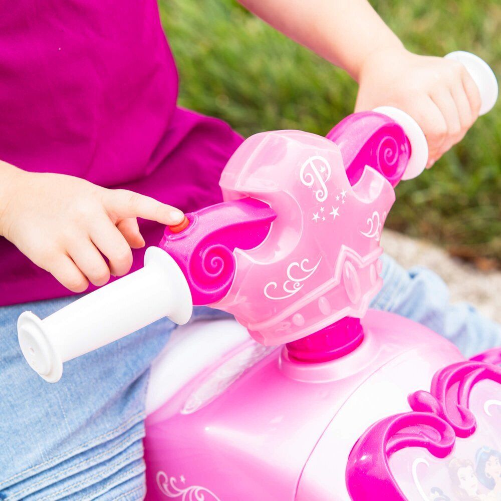 Disney Princess Electric Ride-On Quad with Bubble Action Exhaust in Pink by Huffy