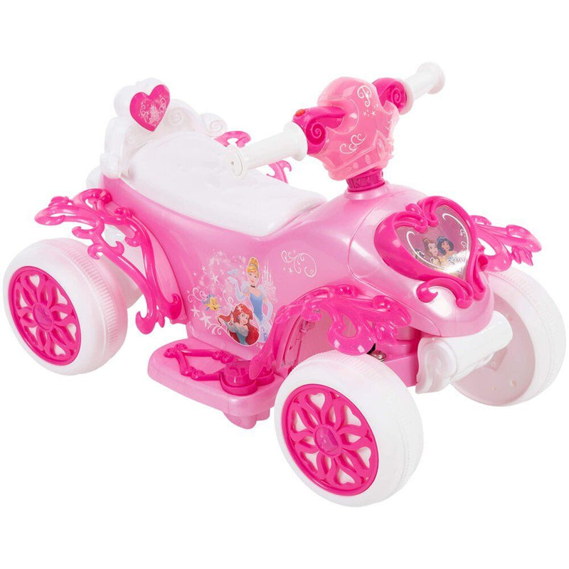 Disney Princess Electric Ride-On Quad with Bubble Action Exhaust in Pink by Huffy
