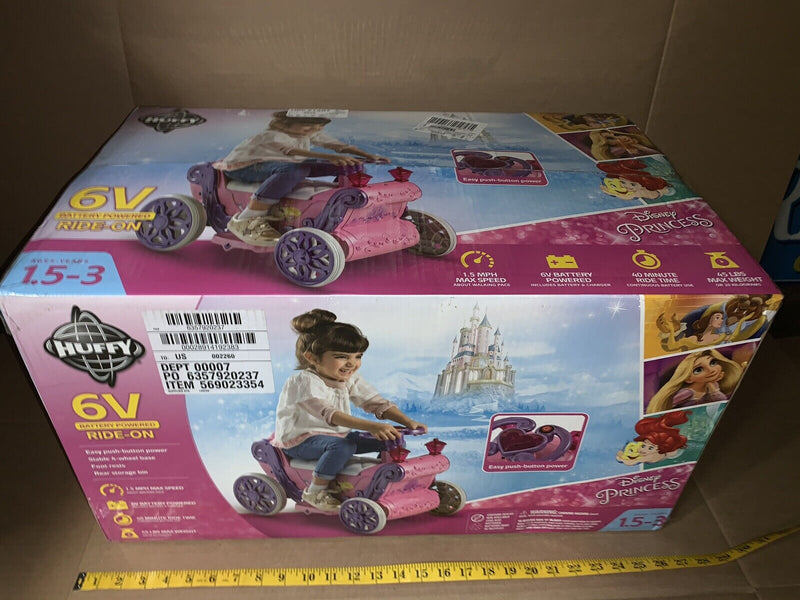 Disney Princess Huffy 6V Battery Powered Ride-On - Brand New in Box!