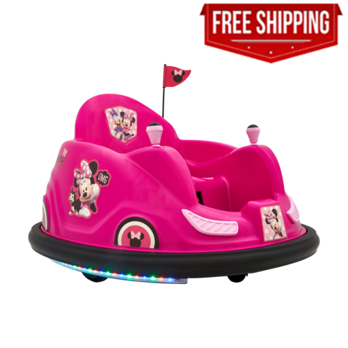 Disney's Minnie Mouse 6V Bumper Car, Battery-Powered Ride-On with Charger Included